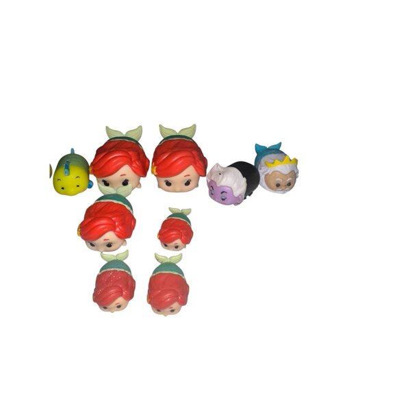 Lot Of 12 Disney Little Mermaid Tsum Tsum Characters - Picture 3 of 4